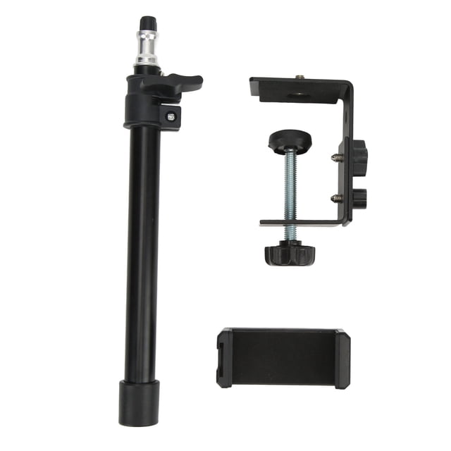 Camera Desk Mount Stand, Retractable Desk Mount Stand Metal Easy To Install for Light for Live Streaming