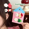 thumbnail image 5 of Gifts for women-Cute Cartoon Acrylic Heart Hair Clip Set 2 Pcs Sweet Girly Bangs Hairpin Creative Hair Accessory, 5 of 5