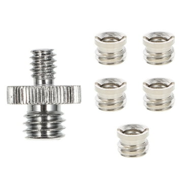 JIMING 1/4" to 3/8" Camera Tripod Thread Adapter Convert Nut Screw Adapter(5PCS)