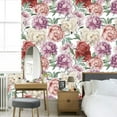 thumbnail image 3 of 15.7"*94.5" Retro Flowers Diy Home Decor Self-adhesive Wall Stickers For Living Room Home Decoration, 3 of 3