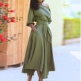 thumbnail image 6 of Burgundy Off-Shoulder Wrap Waist High-Low A-Line Midi Dress With Belt, 6 of 6