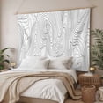 thumbnail image 3 of Geometric, Tapestry for Bedroom Wall Hanging Tapestry, Modern Abstract Stripes Mountain Line Art Ceiling Backdrop Tapestries Poster Blanket Wall Decor for Teens Room Living Room Dorm 59" x 79", 3 of 8