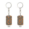 thumbnail image 2 of Wukai Fox And Mushroom Print Rectangular Metal Keychain: Sleek and Durable Key Ring for Securely Holding Keys Perfect for Everyday Use, 2 of 5