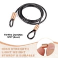 thumbnail image 4 of Uxcell Wire Rope Stop Sleeve, Copper Crimping Loops Sleeve Round Crimp Ferrules for Wire Rope and Cable Ferrule 3/16"(4mm), 4 of 7