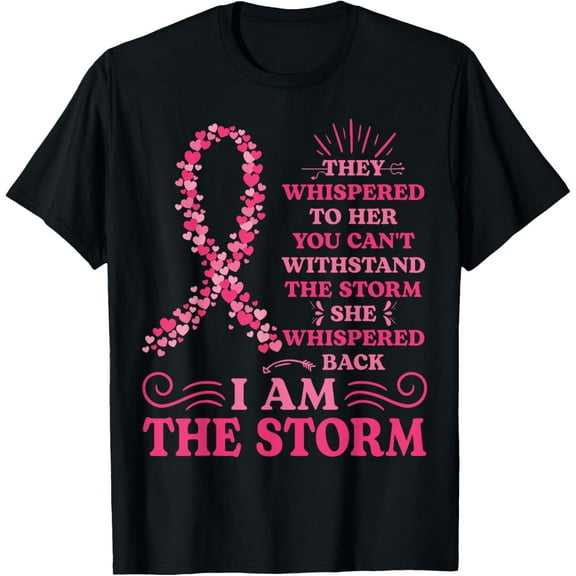 I'm The Storm Warrior Pink Ribbon Women Breast Cancer T-Shirt