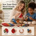 thumbnail image 5 of DIY Fabric Animal Sewing Craft Kit, Beginner Handmade Plush Making Set with Bird Gnome Dog Cat Patterns, Creative Art Gift Kit for DIY Handcraft Lovers, 5 of 7