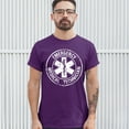 thumbnail image 3 of Tee Hunt Emergency Medical Technician T-Shirt EMT Distressed Star of Life Men's Tee, Purple, Medium, 3 of 5