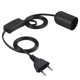 thumbnail image 1 of Tira calefactora de cerámica E27 de plástico negro, soporte de lámpara con interruptor independiente para reptil, tortuga, LizardEU, enchufe de 220V, 1 of 5
