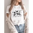 thumbnail image 1 of Camiseta con estampado de estrella de árbol para mujer, ropa de tendencia de los 90, Feliz Navidad, vacaciones, Año Nuevo, 2025, 1 of 5