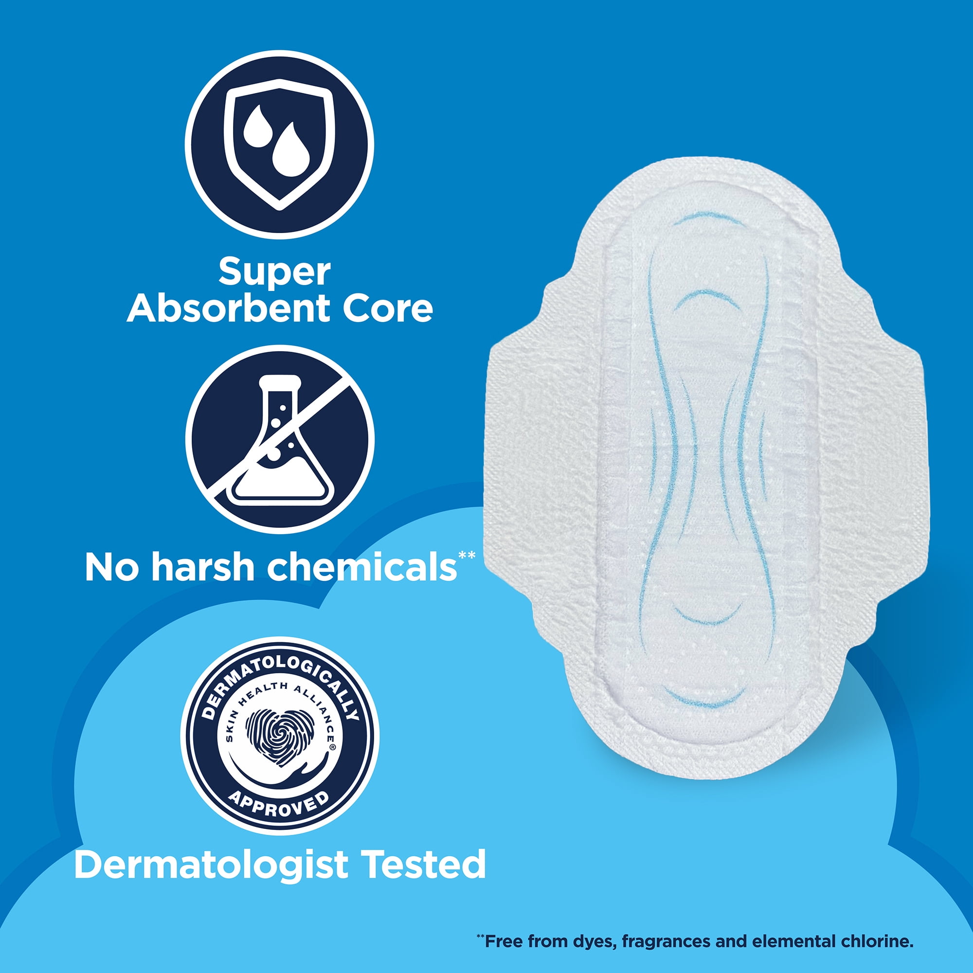 Equate Ultra Thin Pads with Flexi-Wings, Regular Absorbency, Size 1, 36 Count