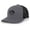 Charcoal/Black, variant on Diamond Mountain Scene Sun and Moon Outdoors Forest Embroidered Mesh Back Trucker Hat, Heather Grey/White
