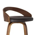 thumbnail image 2 of Armen Living Sonia Modern Faux Leather Counter Stool in Brown, 2 of 5