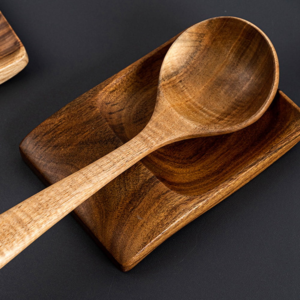 Wooden Spoon Rack for Kitchen Smooth Wooden Spoon Holder for
