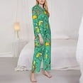 thumbnail image 4 of Disketp Pajamas Set Long Sleeve Sleepwear Womens Button Down Nightwear Pj Sets-Funny Animals In Jungle, 4 of 9