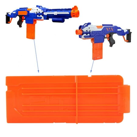VGEBY  1 Pack Replacement 12 Bullets Dart Gun Clips Magazine Compatible for Toy Gun Orange,Soft Bullet