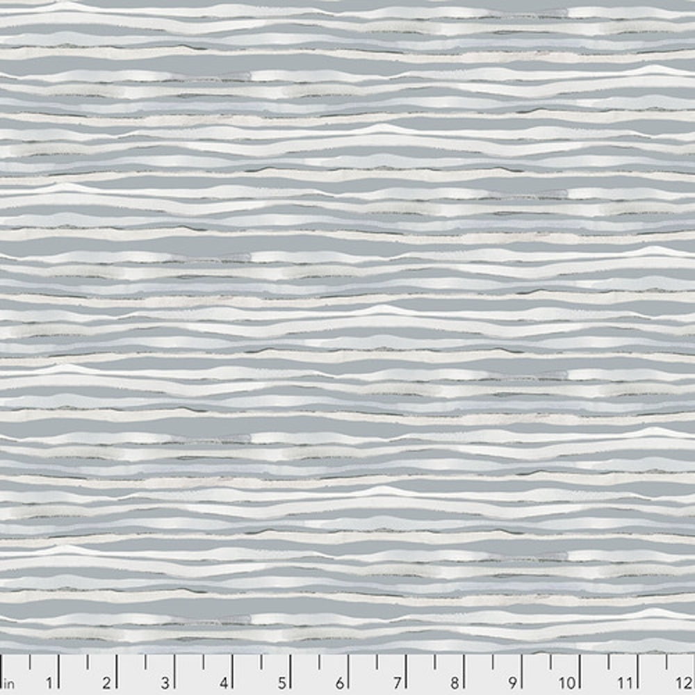 Shell Rummel PWSR027 Rhythm Adagio Stone Cotton Fabric By Yard