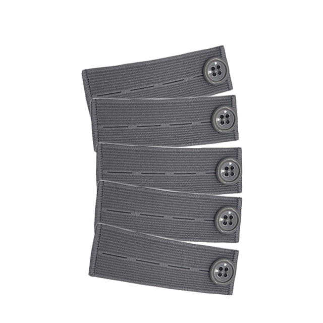 Bearachild Extensor de pantalones de maternidad con banda para el vientre ajustable con agujeros para botones azul profundo Tela de costura y artesanía gris Bearachild HA060142-03