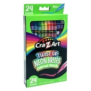 Cra-Z-Art Neon Twist up Colored Pencils, 24 Count, Beginner, Child to Adult