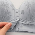 thumbnail image 5 of Women's Bras Front Closure Under $5 No Wire Lace Fashion Thin Style Ventilate Front Buckle Bra Without Steel Rim, 5 of 6