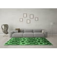 thumbnail image 3 of Ahgly Company Machine Washable Indoor Rectangle Solid Emerald Green Modern Area Rugs, 2' x 3', 3 of 4