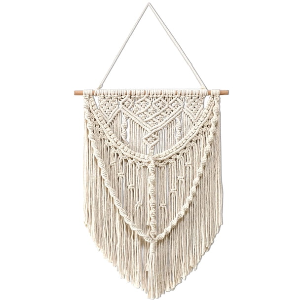Billuyoard Tapiz moderno diseño Simple colgante de pared adorno algodón cuerda macramé Tas Decoración del hogar Billuyoard HA008076-00