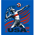 thumbnail image 2 of USA Volleyball Adult Blue Long Sleeve Hoodie-Medium, 2 of 4
