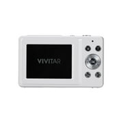 Vivitar Popsnap Compact Digital Camera, White, 16X Zoom, 1080p, Built-in Flash, Micro SD, Slim Lightweight Pocket Design