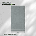 thumbnail image 3 of Magshion Luxury Oversized Bath Sheet Towel, 35 x 70 in, 100% Cotton Extra Large Bath Towel for Bathroom, Super Soft & High Absorbent, Gray, 3 of 12