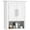 White, variant on kleankin Bathroom Wall Cabinet Medicine Cabinet with Shelf, Black