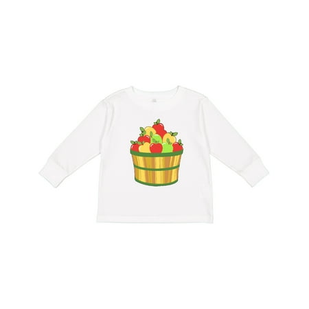 

Inktastic Basket of Apples Red Yellow Green Gift Toddler Boy or Toddler Girl Long Sleeve T-Shirt