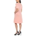 thumbnail image 3 of White Mark Maternity Crisscross Neckline Dress with Pockets, Women's, S-3X, 3 of 5