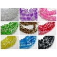 thumbnail image 3 of U8MO 50 pcs White Crackle Cracked Round Glass Beads 8mm Jewelry Making Colour Choice-Green White, 3 of 8