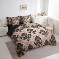 thumbnail image 3 of Manfei Western Damask Print Twin Bedding Sets 7-Piece for Adult, Vintage Flower Floral Bedding Comforter Set, Bohemian Mandala Reversible Sheet Sets, Breathable Home Decor, 3 of 7