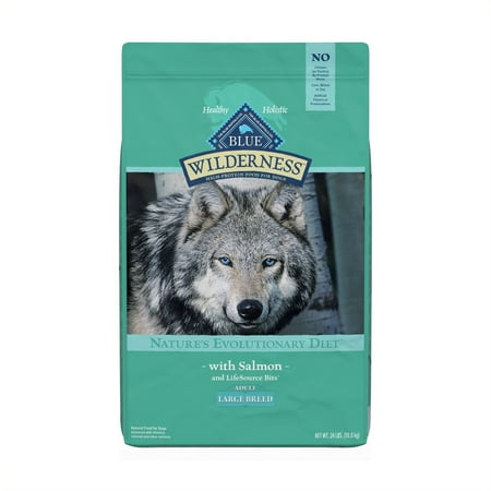Blue Buffalo Wilderness High Protein, Natural Adult Large Breed Dry Dog Food, Salmon 24-lb