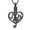 Black, variant on Personalize Music Note Heart Urn Pendant Memory Necklace for Cremation Ashes Keepsake Holder Memorial Jewelry