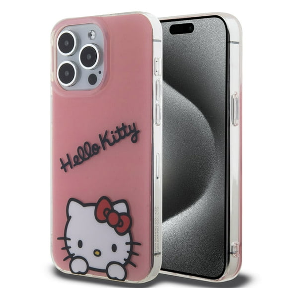 Funda Hello Kitty Cara para iPhone 15 Pro Max rosa