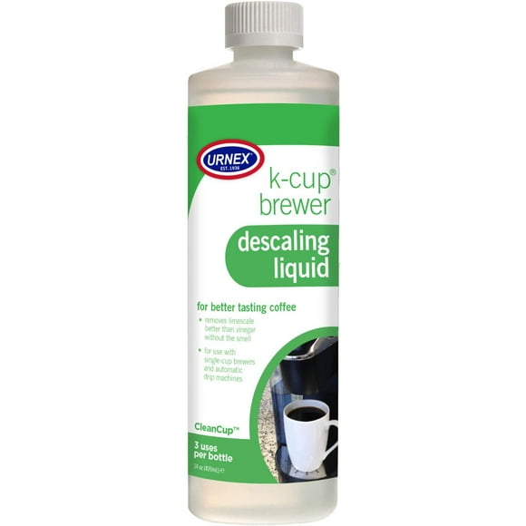 Urnex Solution de Détartrage CleanCup pour Machines Keurig K-Cup, 3 Utilisations par Bouteille (Emballage Peut