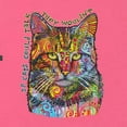 thumbnail image 2 of Dean Russo If Cats Could Talk Cat Lover Womens Slim Fit Junior Tee, Hot Pink, Medium, 2 of 6
