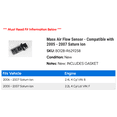 thumbnail image 2 of Mass Air Flow Sensor - Compatible with 2005 - 2007 Saturn Ion 2006, 2 of 2