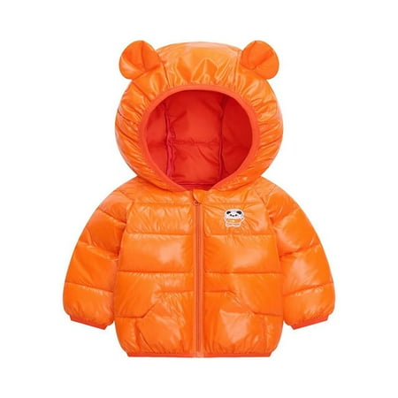 

Hunpta Toddler Boys Girls Winter Windproof Cartoon Panda Prints Bear Ears Hooded Coat Jacket Kids Warm Outerwear