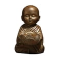 thumbnail image 4 of Estatua meditadora, figuritas budistas decorativas para interiores. Bronce, 4 of 9