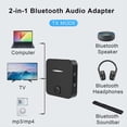 thumbnail image 4 of Receptor y Transmisor Bluetooth 5.4, Adaptador Inalámbrico de Audio Manos Estéreo para Coche, Ordenador, TV y Auriculares., 4 of 5