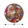 thumbnail image 3 of Christmas Holiday Santa Teddy Bears Toys Kitchen Refrigerator Locker Button Magnet, 3 of 6