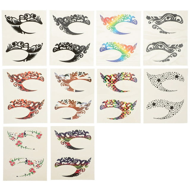 KAKOWELY 10 Pairs Eye Shadow Sticker Temporary Eye Makeup Stickers Eyeliner Decals,2.83"X1.57"X0.04"