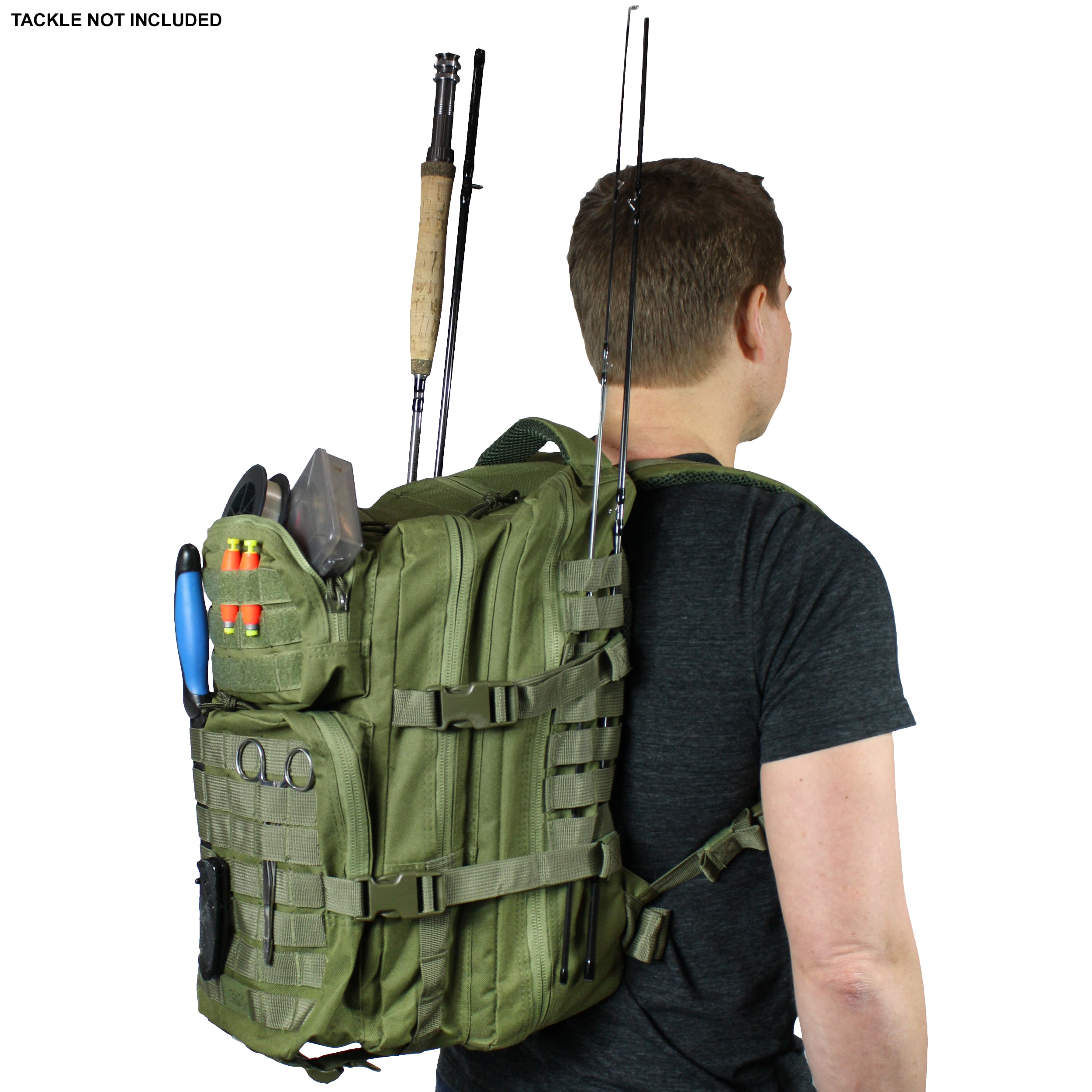 Osage River Fishing Backpack Tackle and Rod Storage - Camo 