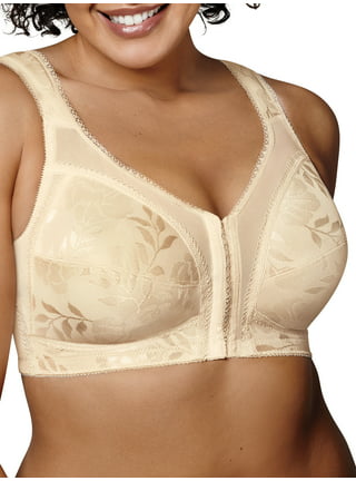 Playtex 18 Hour Front Close Wireless Bra with Back Support Light Beige 42B  Women's