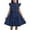 Z02-Navy, variant on MUXiin Girls Dresses 12-14 Cute Print Flutter Ruffled A-Line Summer Dress Comfy Flower Girl Dress Toddler