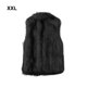 thumbnail image 5 of Jumpingount Chaleco de lana de piel sintética elegante y cálido de tela para mujer, chaqueta de lana sin mangas, chaleco de mujer Camisetas sin mangas negro XL, 5 of 6