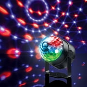 BrightSide Multicolor LED Disco Party Projector, Rotating Light Show, USB-Powered