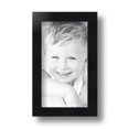 thumbnail image 2 of ArtToFrames 4" x 7" Satin Black Tall Picture Frame, 4x7 inch Black Wood Poster Frame (WOM-1852), 2 of 8